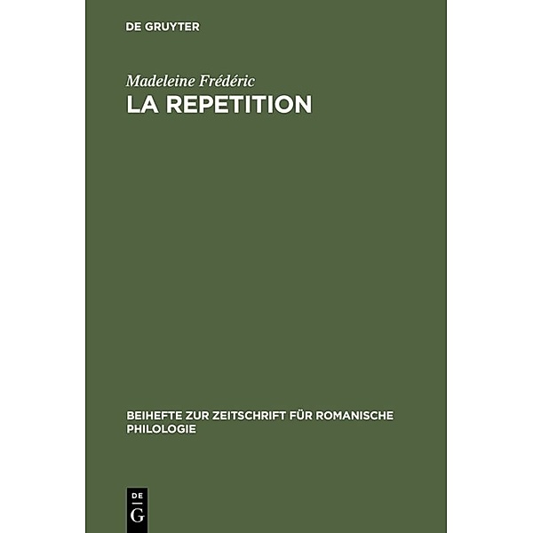 La repetition, Madeleine Frédéric