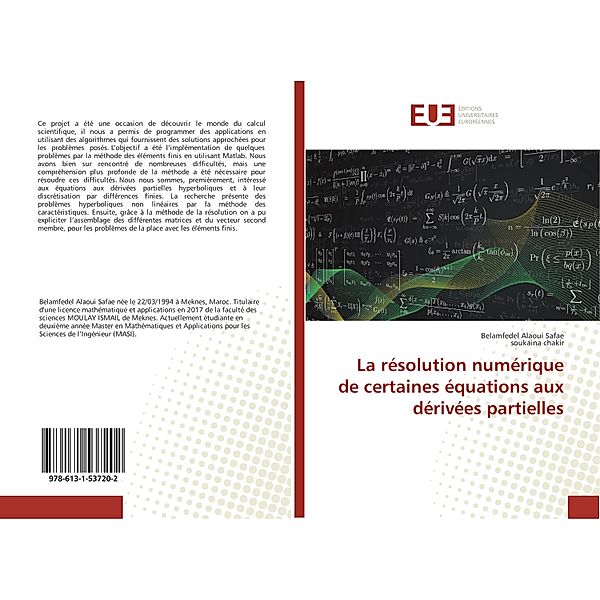 La résolution numérique de certaines équations aux dérivées partielles, Belamfedel Alaoui Safae, soukaina chakir