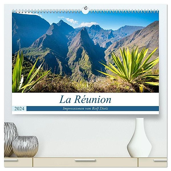 La Réunion - Impressionen von Rolf Dietz (hochwertiger Premium Wandkalender 2024 DIN A2 quer), Kunstdruck in Hochglanz, Rolf Dietz