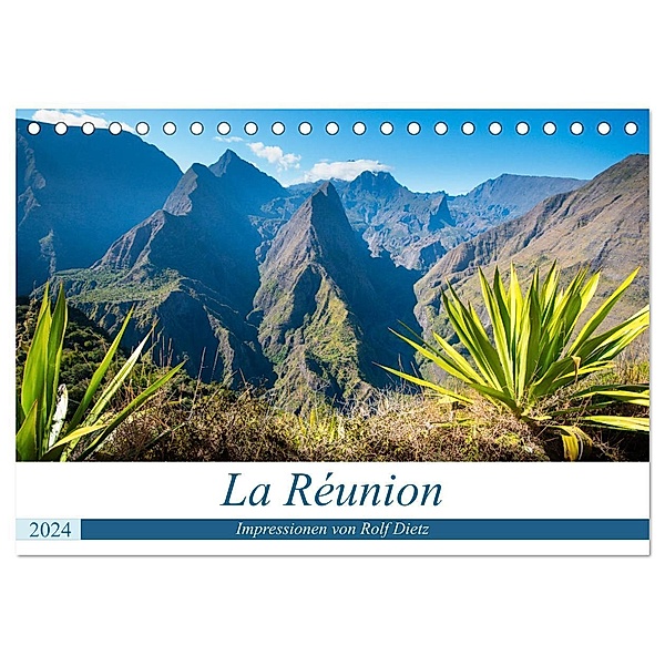 La Réunion - Impressionen von Rolf Dietz (Tischkalender 2024 DIN A5 quer), CALVENDO Monatskalender, Rolf Dietz