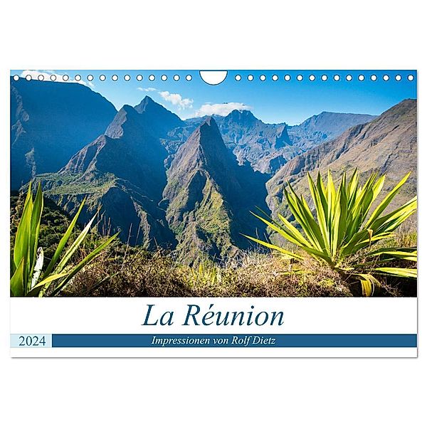 La Réunion - Impressionen von Rolf Dietz (Wandkalender 2024 DIN A4 quer), CALVENDO Monatskalender, Rolf Dietz