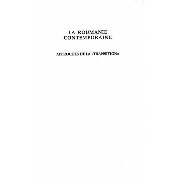 La Roumanie contemporaine / Hors-collection, Nicolas Pelissier