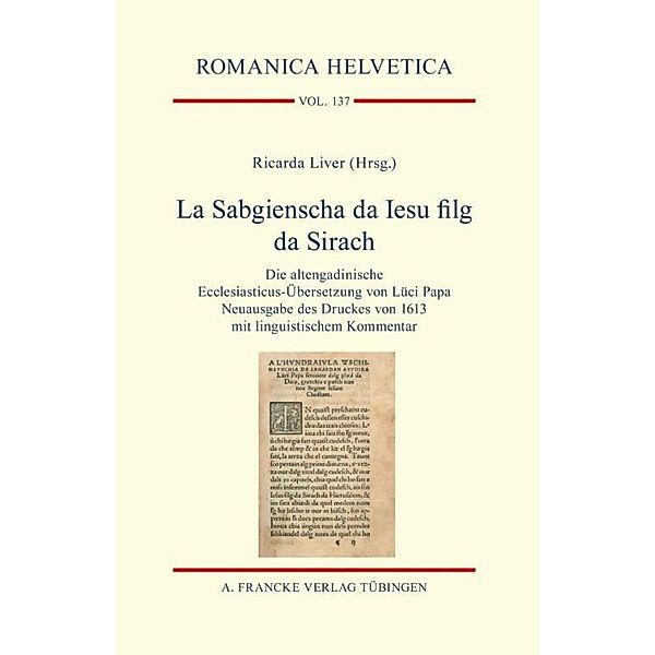 La Sabgienscha da Iesu filg da Sirach, Ricarda Liver