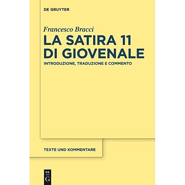 La satira 11 di Giovenale, Francesco Bracci