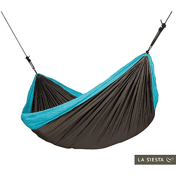 LA SIESTA - Doppel-Reisehängematte COLIBRI Turquoise (Farbe: türkis)