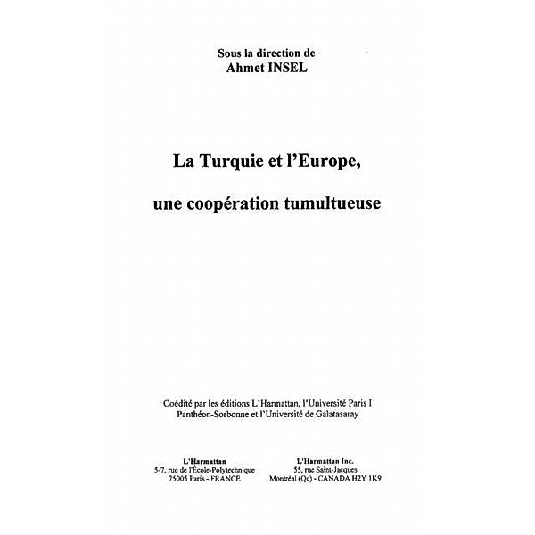 LA TURQUIE ET L'EUROPE / Hors-collection, Insel Ahmed