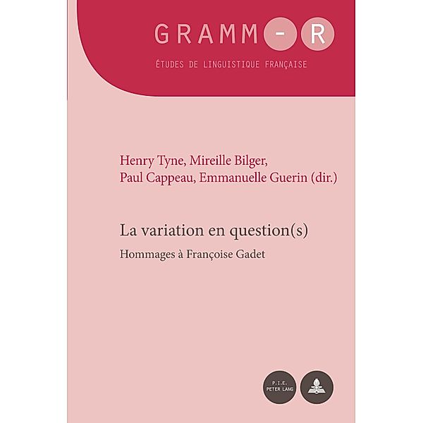 La variation en question(s) / GRAMM-R Bd.36