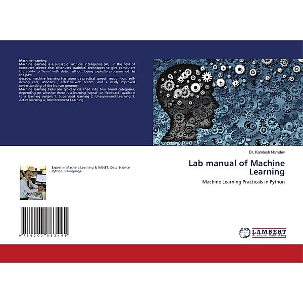 Lab manual of Machine Learning, Dr. Kamlesh Namdev
