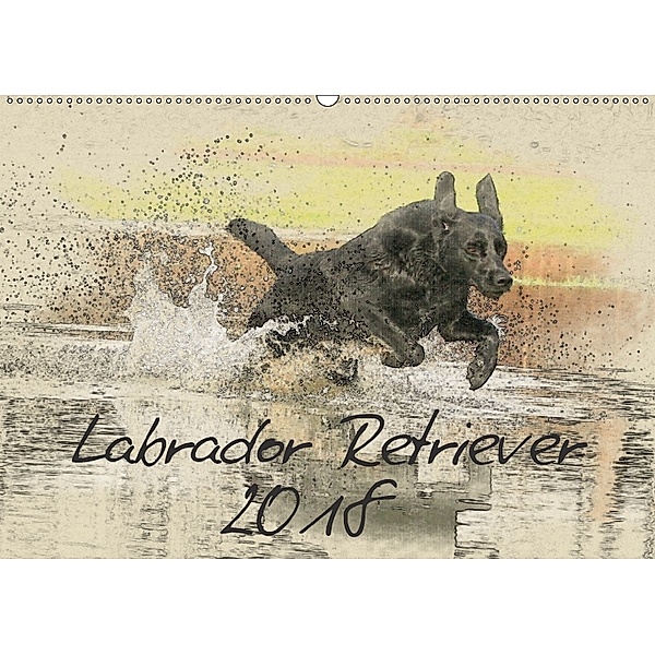 Labrador Retriever 2018 (Wandkalender 2018 DIN A2 quer), Andrea Redecker