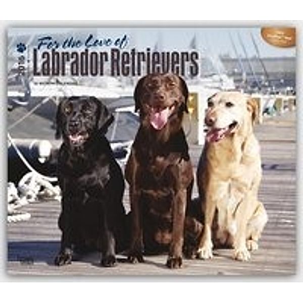 Labrador Retriever - For the Love of 2017- 18-Monatskalender