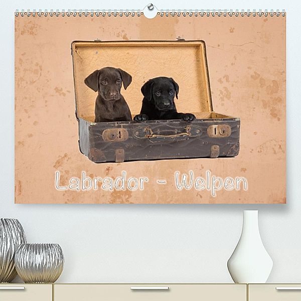 Labrador - Welpen (Premium, hochwertiger DIN A2 Wandkalender 2020, Kunstdruck in Hochglanz), Heiko Eschrich -HeschFoto