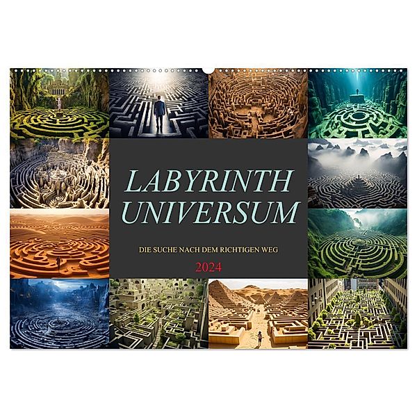 Labyrinth Universum (Wandkalender 2024 DIN A2 quer), CALVENDO Monatskalender, Dirk Meutzner