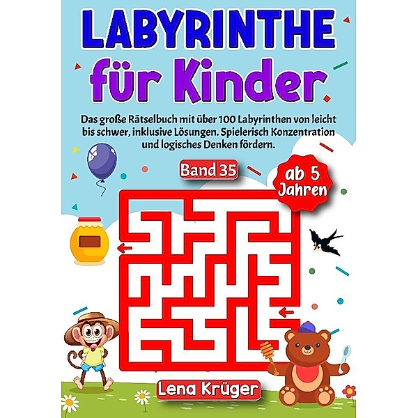 Labyrinthe für Kinder ab 5 Jahren - Band 35, Lena Krüger