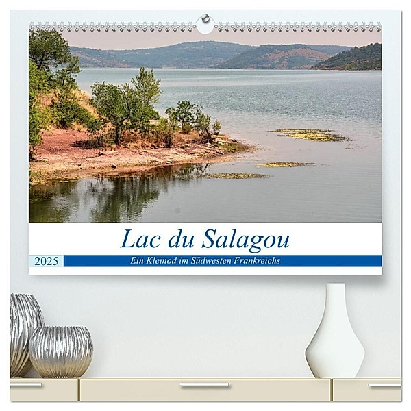 Lac du Salagou - Ein Kleinod im Südwesten Frankreichs (hochwertiger Premium Wandkalender 2025 DIN A2 quer), Kunstdruck in Hochglanz, Calvendo, Thomas Bartruff