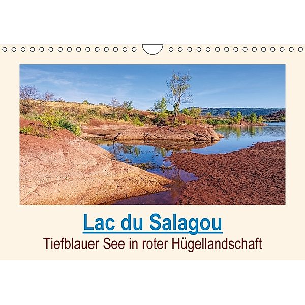 Lac du Salagou - Tiefblauer See in roter Hügellandschaft (Wandkalender 2018 DIN A4 quer) Dieser erfolgreiche Kalender wu, LianeM