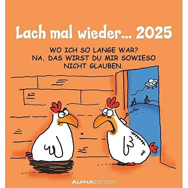 Lach mal wieder... 2025 - Postkarten-Kalender - Kalender-mit-Postkarten - zum-raustrennen - 16x17