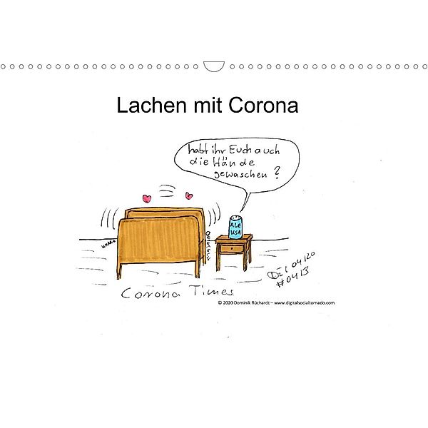 Lachen mit Corona (Wandkalender 2023 DIN A3 quer), Dominik Rüchardt