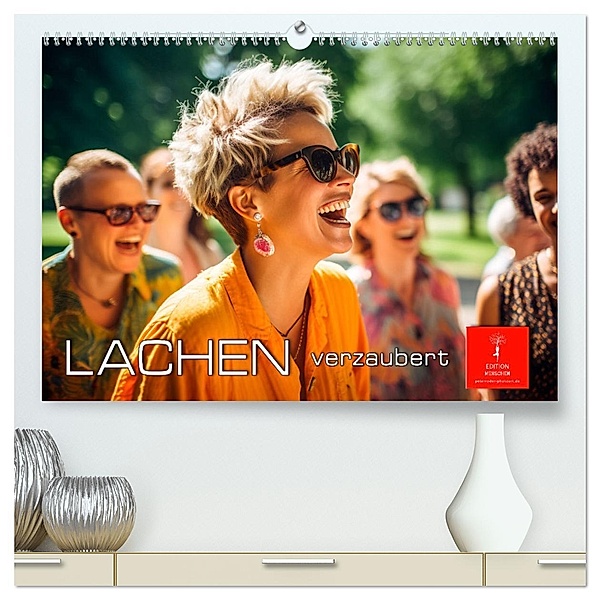 Lachen verzaubert (hochwertiger Premium Wandkalender 2024 DIN A2 quer), Kunstdruck in Hochglanz, Calvendo, Peter Roder