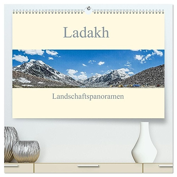 Ladakh - Landschaftspanoramen (hochwertiger Premium Wandkalender 2024 DIN A2 quer), Kunstdruck in Hochglanz, Thomas Leonhardy