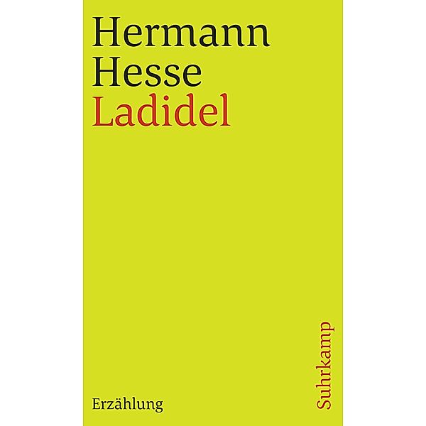 Ladidel / suhrkamp taschenbücher Allgemeine Reihe Bd.1200, Hermann Hesse