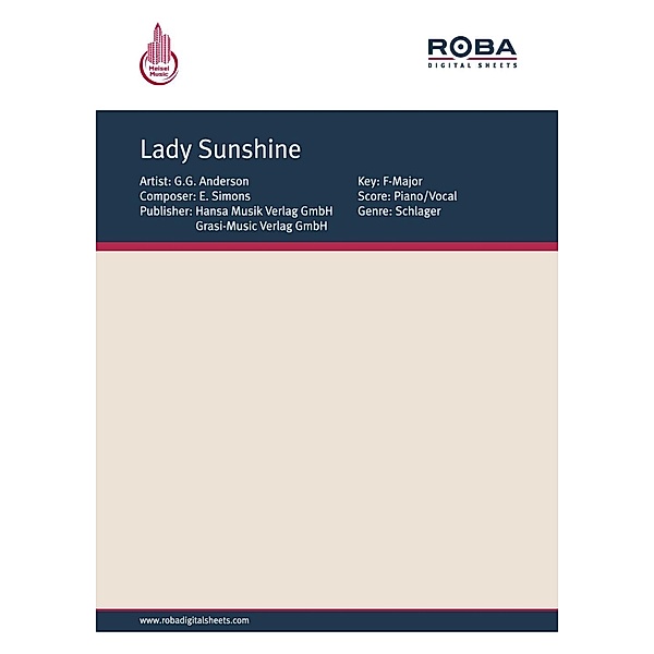 Lady Sunshine, E. Simons, G. Grabowski