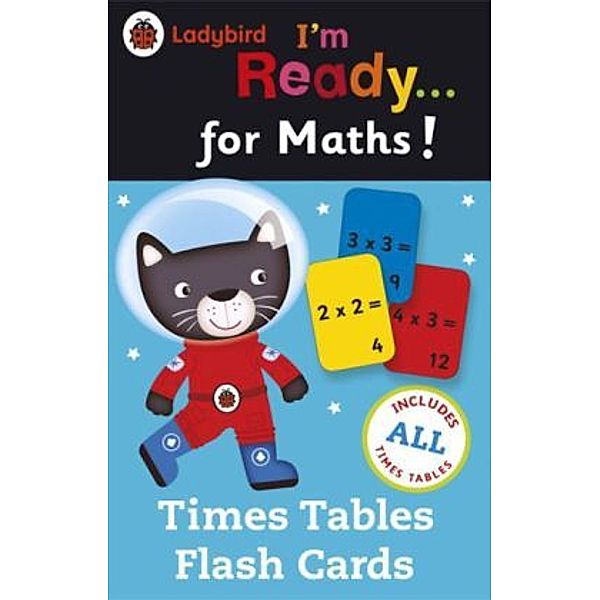 Ladybird I'm Ready for Maths: Times Tables flash cards, Ladybird