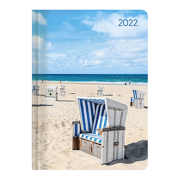 Ladytimer Beach 2022 - Strand - Taschenkalender A6 (10,7x15,2 cm) - Weekly - 192 Seiten - Notiz-Buch - Termin-Planer - Alpha Edition
