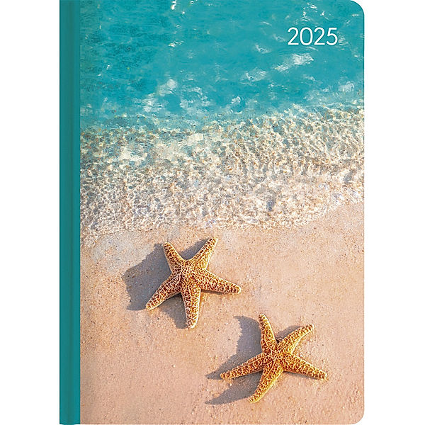 Ladytimer Beach 2025 - Taschenkalender A6 (10,7x15,2 cm) - Weekly - 192 Seiten - Notiz-Buch - Termin-Planer - Alpha Edition