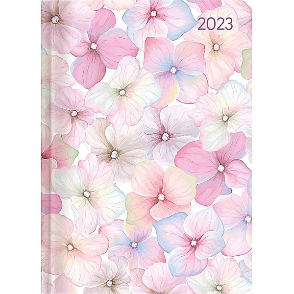 Ladytimer Blossoms 2023 - Blüte - Taschenkalender A6 (10,7x15,2 cm) - Weekly - 192 Seiten - Notiz-Buch - Termin-Planer -