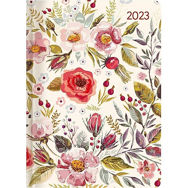 Ladytimer Flower Field 2023 - Blume - Taschenkalender A6 - Weekly - 192 Seiten - Notiz-Buch - Termin-Planer - Alpha Edit