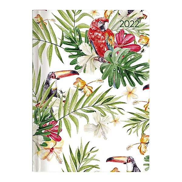 Ladytimer Jungle 2022 - Dschungel - Taschenkalender A6 (10,7x15,2 cm) - Weekly - 192 Seiten - Notiz-Buch - Termin-Planer