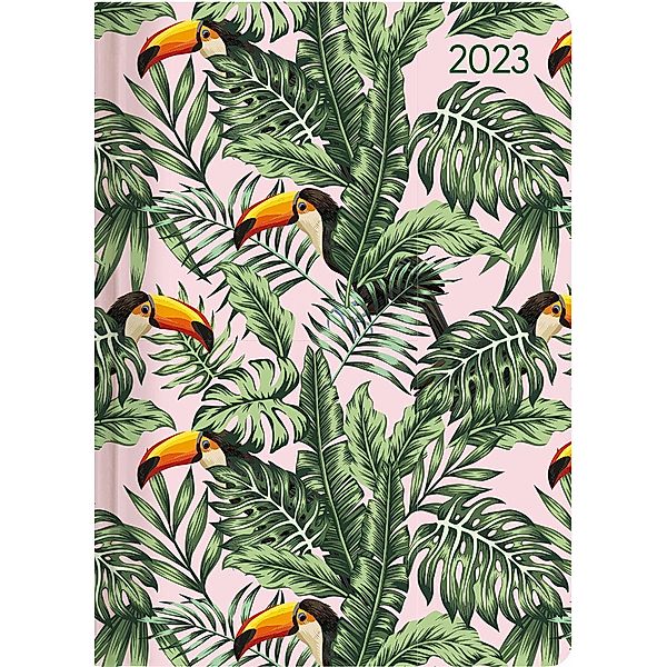 Ladytimer Jungle 2023 - Dschungel - Taschenkalender A6 (10,7x15,2 cm) - Weekly - 192 Seiten - Notiz-Buch - Termin-Planer