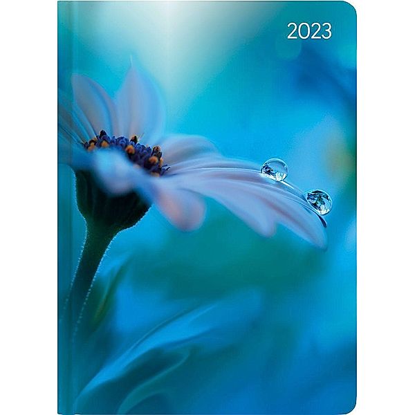 Ladytimer Midi Waterdrops 2023 - Taschen-Kalender 12x17 cm - Tropfen - mit Mattfolie - Notiz-Buch - Weekly - 192 Seiten