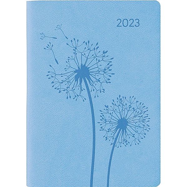 Ladytimer Mini Deluxe Sky 2023 - Taschen-Kalender 8x11,5 cm - Tucson Einband - mit Motivprägung - Weekly - 144 Seiten -
