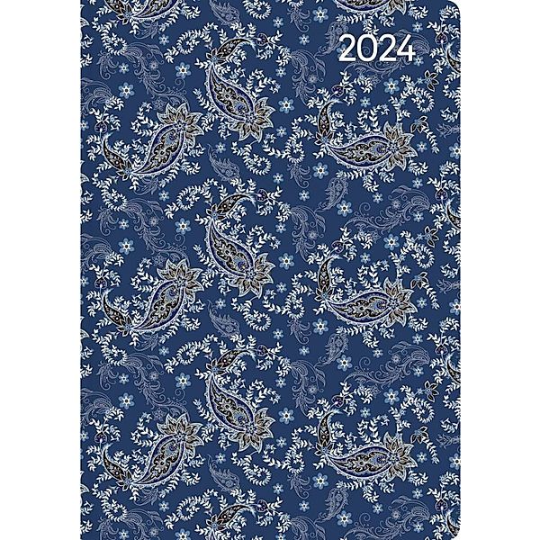 Ladytimer Mini Paisley 2024 - Taschen-Kalender 8x11,5 cm - Muster - Weekly - 144 Seiten - Notiz-Buch - Alpha Edition
