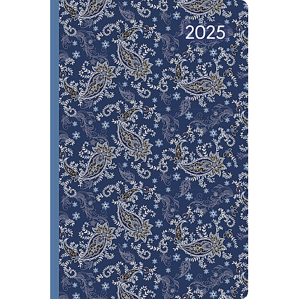 Ladytimer Mini Paisley 2025 - Taschen-Kalender 8x11,5 cm - Muster - Weekly - 144 Seiten - Notiz-Buch - Alpha Edition
