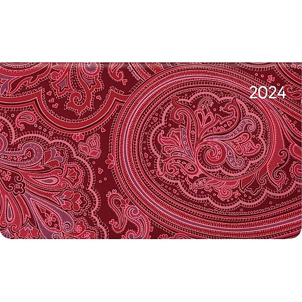 Ladytimer Pad Arabian Pattern 2024 - Taschen-Kalender 15,6x9 cm - Muster - Weekly - 128 Seiten - Notiz-Buch - Alpha Edition