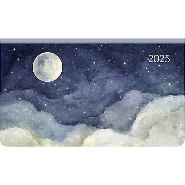 Ladytimer Pad Moon 2025 - Taschen-Kalender 15,6x9 cm - Schmetterlinge - Weekly - 128 Seiten - Notiz-Buch - Alpha Edition