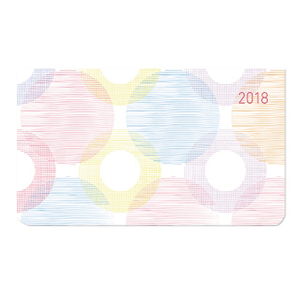 Ladytimer Pad Rainbow Colours 2018