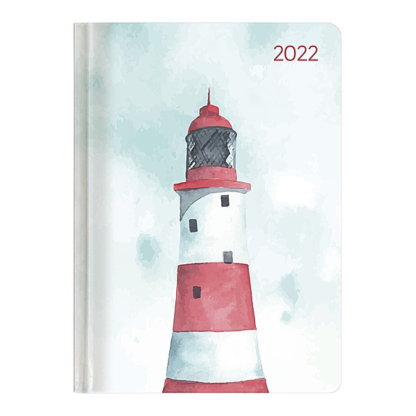 Ladytimer Pastel Lighthouse 2022 - Leuchtturm - Taschenkalender A6 (10,7x15,2 cm) - Weekly - 192 Seiten - Notiz-Buch - Termin-Planer - Alpha Edition