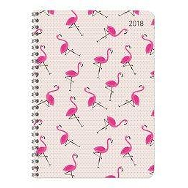 Ladytimer Ringbuch Flamingos 2018, ALPHA EDITION