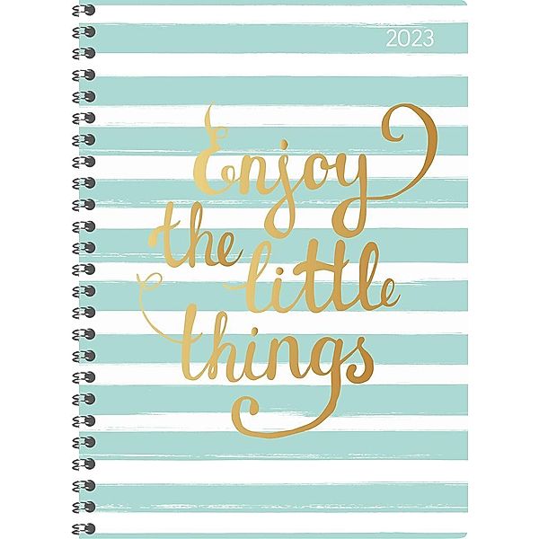 Ladytimer Ringbuch Little Things 2023 - Taschen-Kalender A5 (15x21 cm) - Schüler-Kalender - Weekly - Ringbindung - 128 S