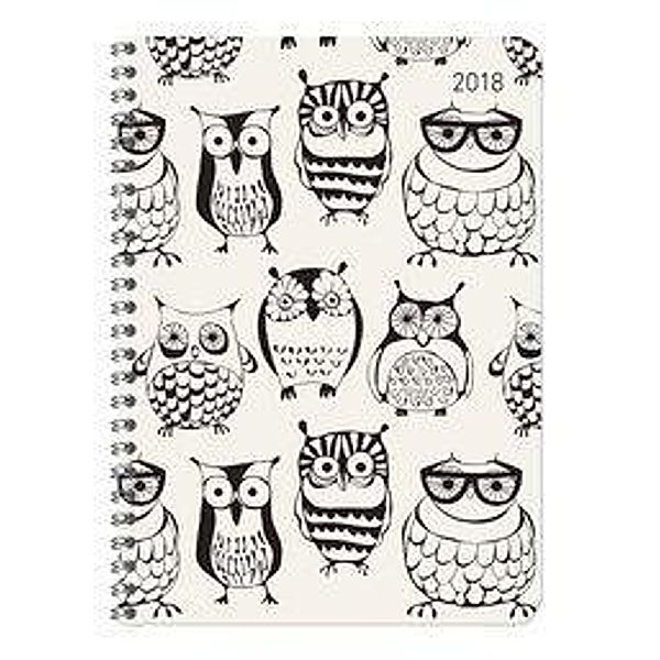 Ladytimer Ringbuch Owls 2018, ALPHA EDITION