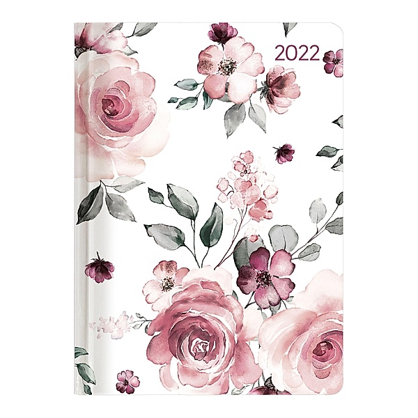 Ladytimer Roses 2022 - Rose - Taschenkalender A6 (10,7x15,2 cm) - Weekly - 192 Seiten - Notiz-Buch - Termin-Planer - Alp