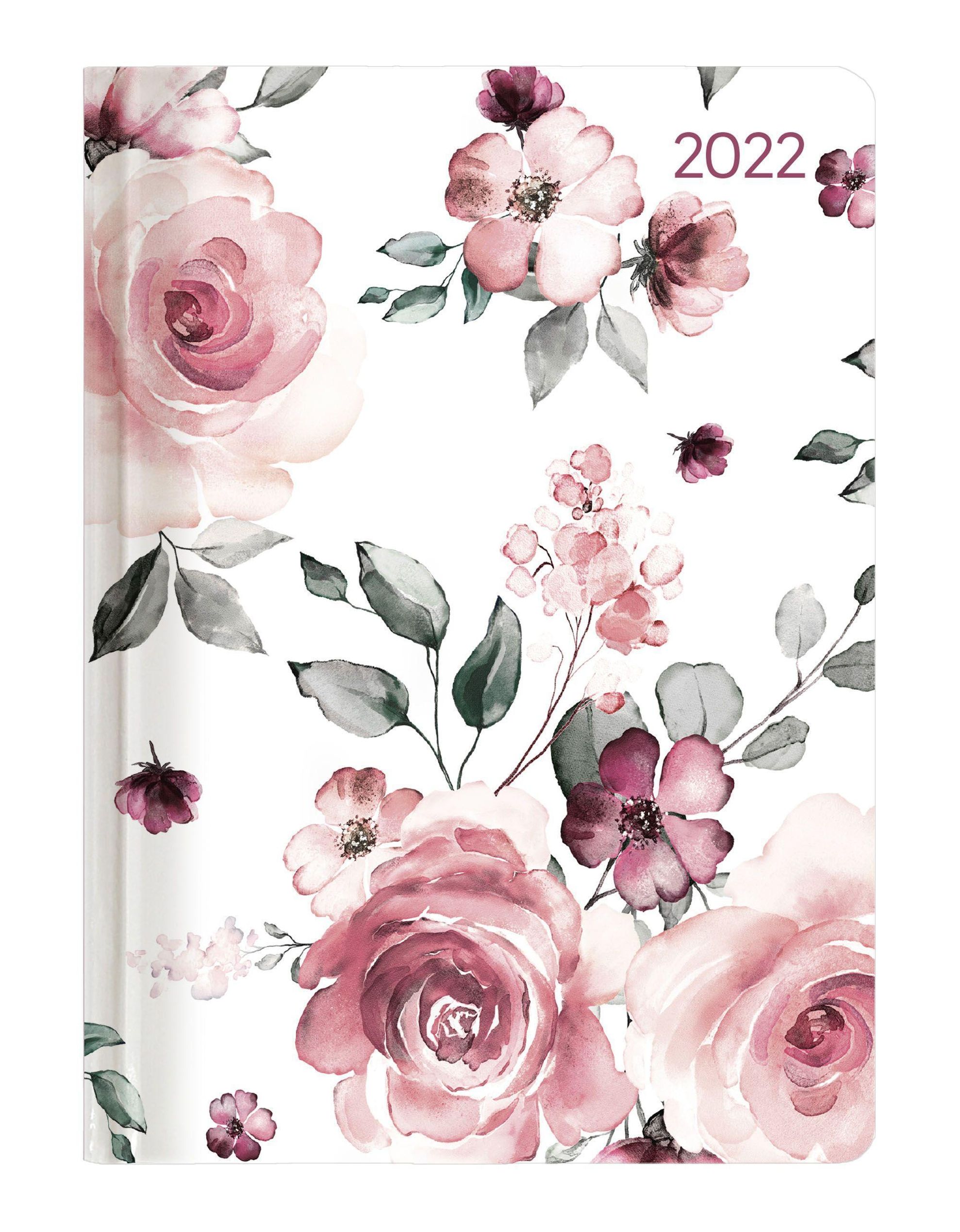 Ladytimer Roses 2022 - Rose - Taschenkalender A6 10,7x15,2 cm - Weekly -  192 Seiten - Notiz-Buch - Termin-Planer - Alp - Kalender bestellen