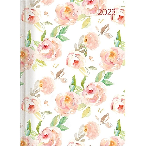 Ladytimer Roses 2023 - Rose - Taschenkalender A6 (10,7x15,2 cm) - Weekly - 192 Seiten - Notiz-Buch - Termin-Planer - Alp