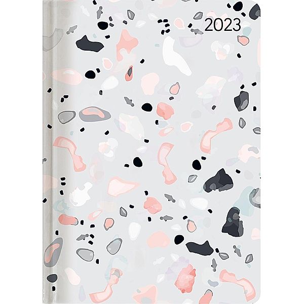 Ladytimer Terrazzo 2023 - Taschenkalender A6 (10,7x15,2 cm) - Weekly - 192 Seiten - Notiz-Buch - Termin-Planer - Alpha E