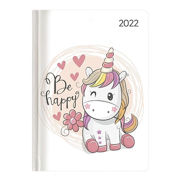 Ladytimer Unicorn 2022 - Einhorn - Taschenkalender A6 (10,7x15,2 cm) - Weekly - 192 Seiten - Notiz-Buch - Termin-Planer