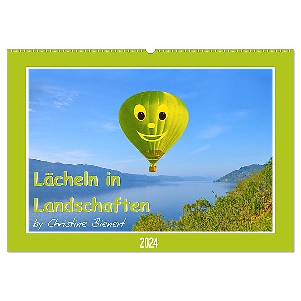 Lächeln in Landschaften (Wandkalender 2024 DIN A2 quer), CALVENDO Monatskalender, Christine Bienert