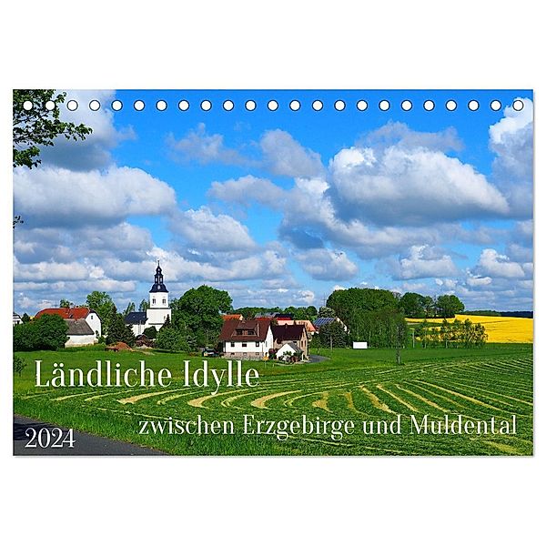 Ländliche Idylle zwischen Erzgebirge und Muldental (Tischkalender 2024 DIN A5 quer), CALVENDO Monatskalender, Thilo Seidel